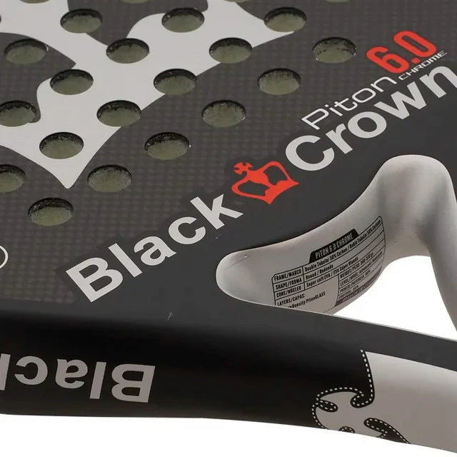 BLACK CROWN PITON 6.0 Chrome Padel Racket Padel Racket Black Crown