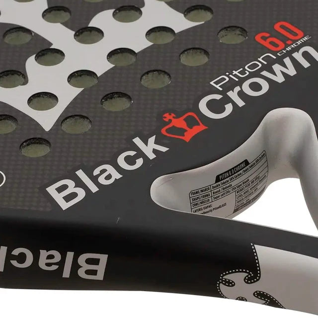 BLACK CROWN PITON 6.0 Chrome Padel Racket Padel Racket Black Crown