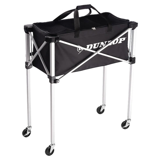 Large Tennis Teaching Cart 250 Ball Capacity Court Equipment DUNLOP Black
