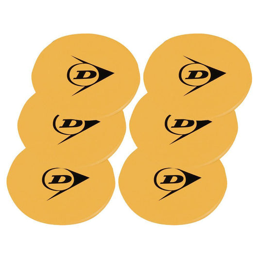 On-Court Tennis Spot Targets 6 Pack Yellow Court Equipment DUNLOP Yellow