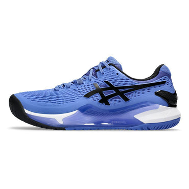 Men's Gel-Resolution 9 Tennis Shoes Sapphire and Black Tournament Gear ASICS 6.5