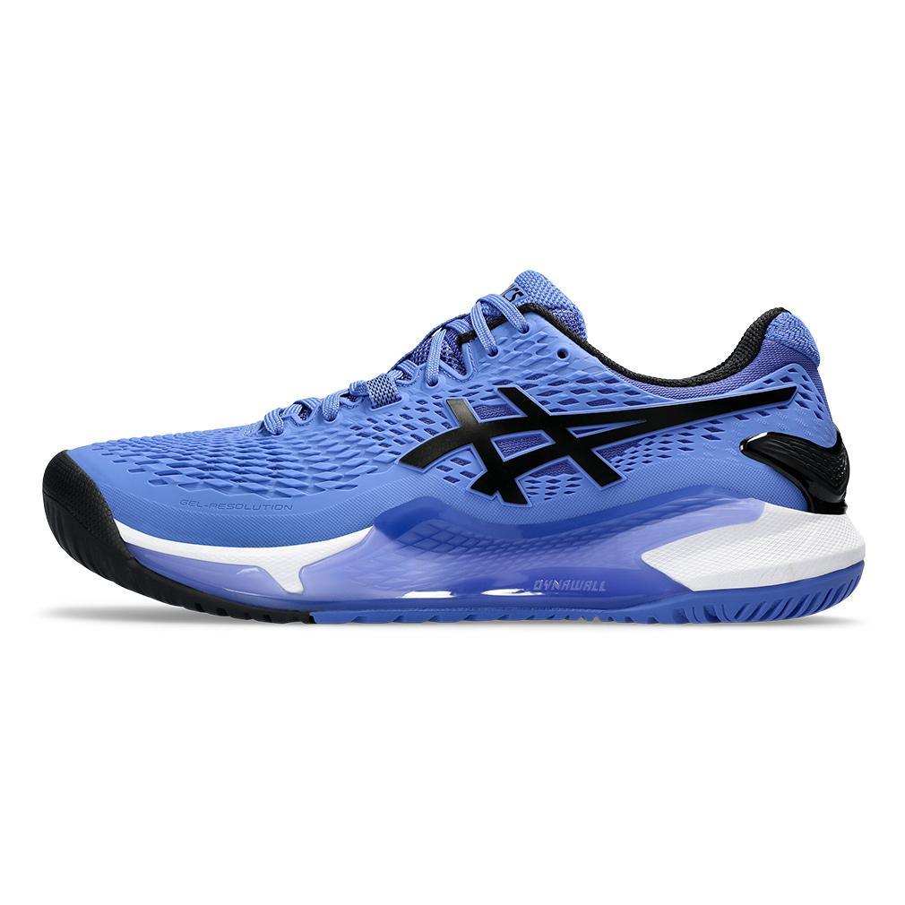 Men's Gel-Resolution 9 Tennis Shoes Sapphire and Black Tournament Gear ASICS 6.5