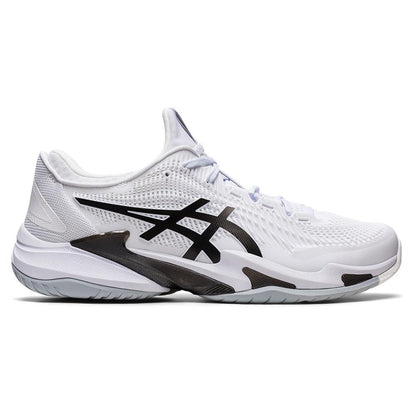 Men`s Court FF 3 Tennis Shoes White and Black TOURNAMENT GEAR ASICS