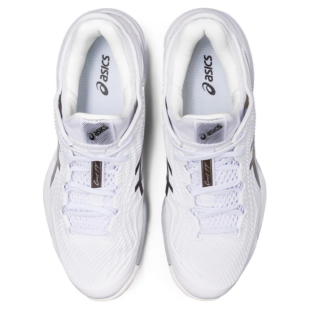 Men`s Court FF 3 Tennis Shoes White and Black TOURNAMENT GEAR ASICS