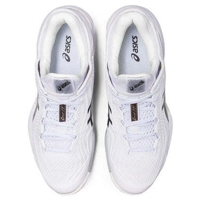 Men`s Court FF 3 Tennis Shoes White and Black TOURNAMENT GEAR ASICS