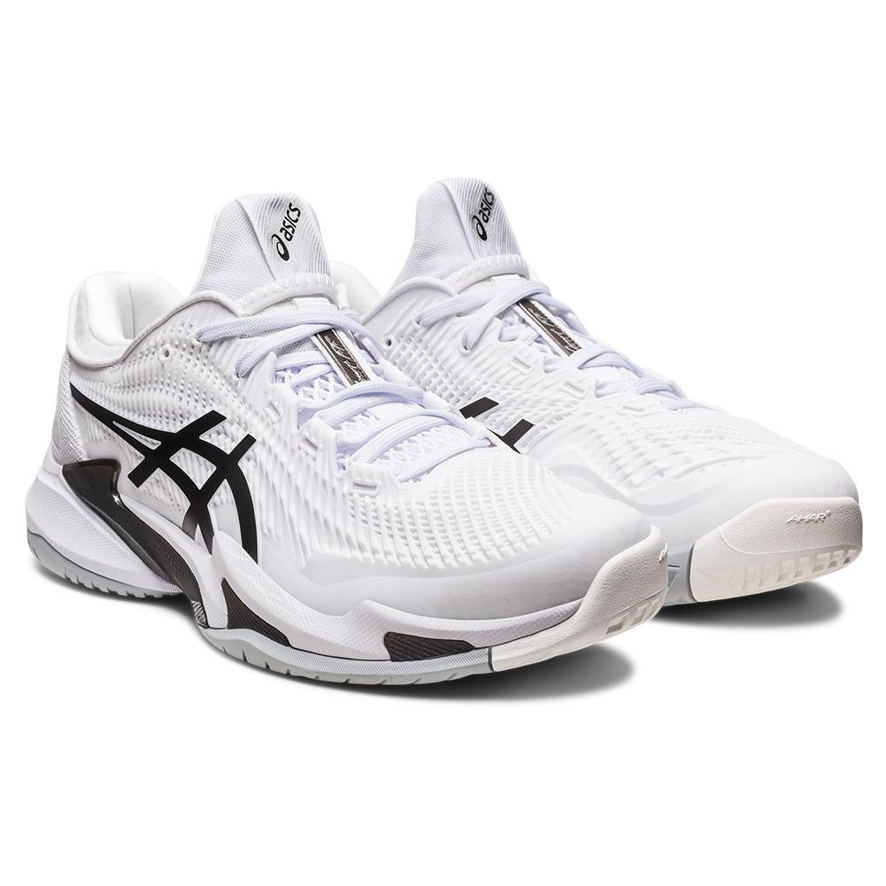 Men`s Court FF 3 Tennis Shoes White and Black TOURNAMENT GEAR ASICS