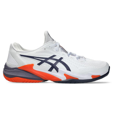 Men`s Court FF 3 Tennis Shoes White and Greyish Purple ASICS
