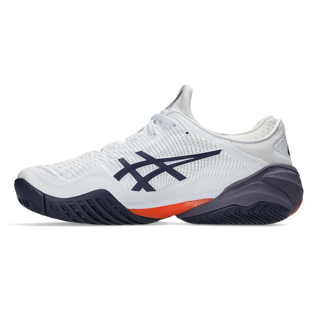 Men`s Court FF 3 Tennis Shoes White and Greyish Purple ASICS