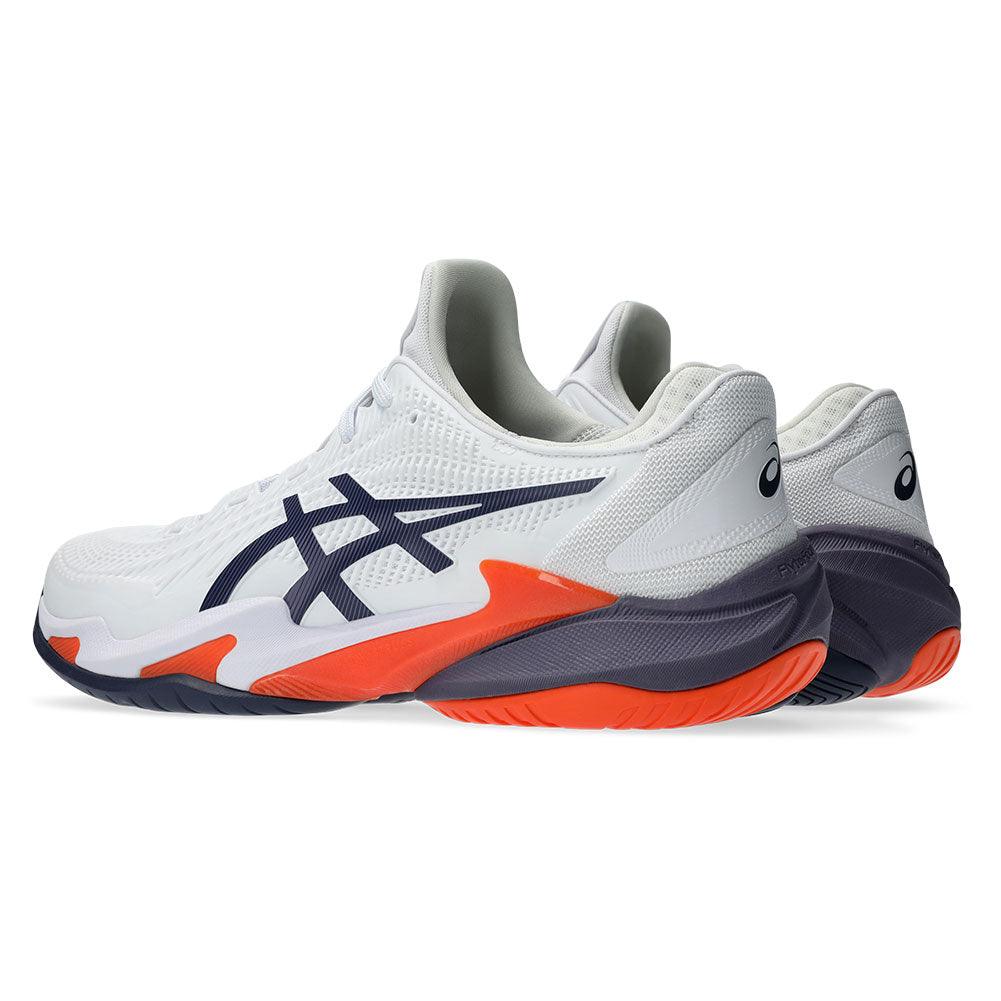 Men`s Court FF 3 Tennis Shoes White and Greyish Purple ASICS