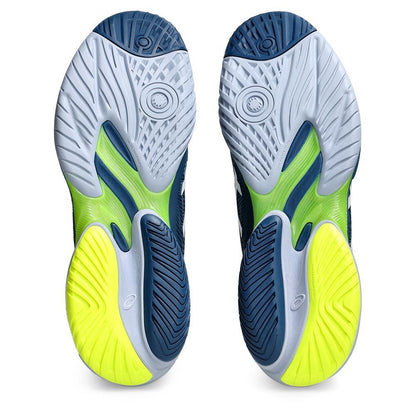 Mens Court FF 3 Tennis Shoes Mako Blue and White Top Tennis Shoes ASICS