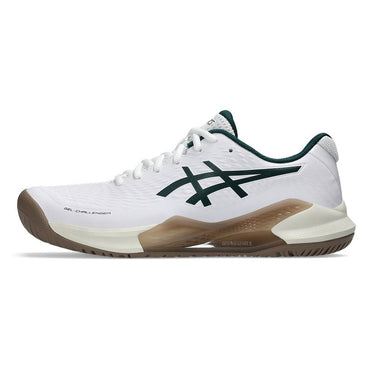 Men`s GEL-Challenger 14 Tennis Shoes White and Saxon Green ASICS