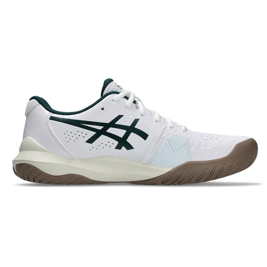 Men`s GEL-Challenger 14 Tennis Shoes White and Saxon Green ASICS