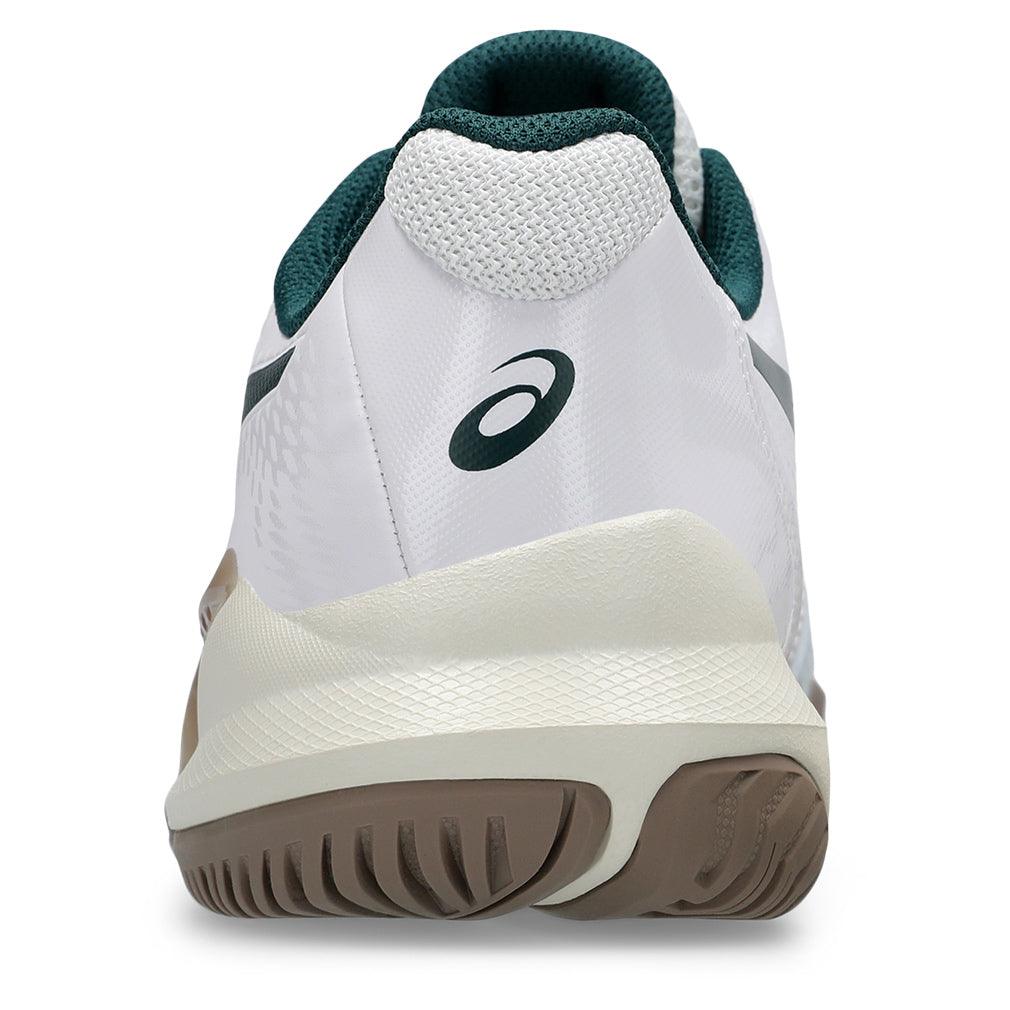 Men`s GEL-Challenger 14 Tennis Shoes White and Saxon Green ASICS
