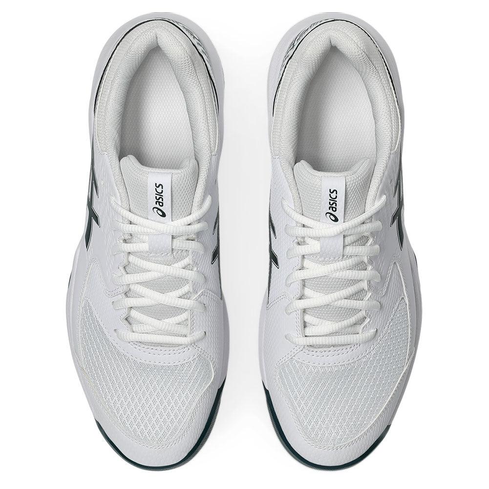 Men`s GEL-Dedicate 8 Tennis Shoes White and Saxon Green ASICS