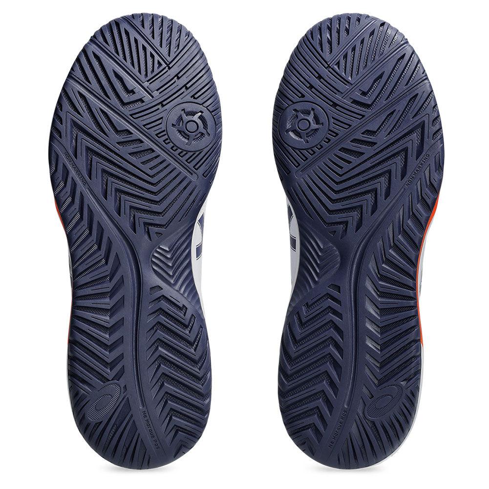 Men`s GEL-Dedicate 8 Tennis Shoes White and Indigo Fog ASICS
