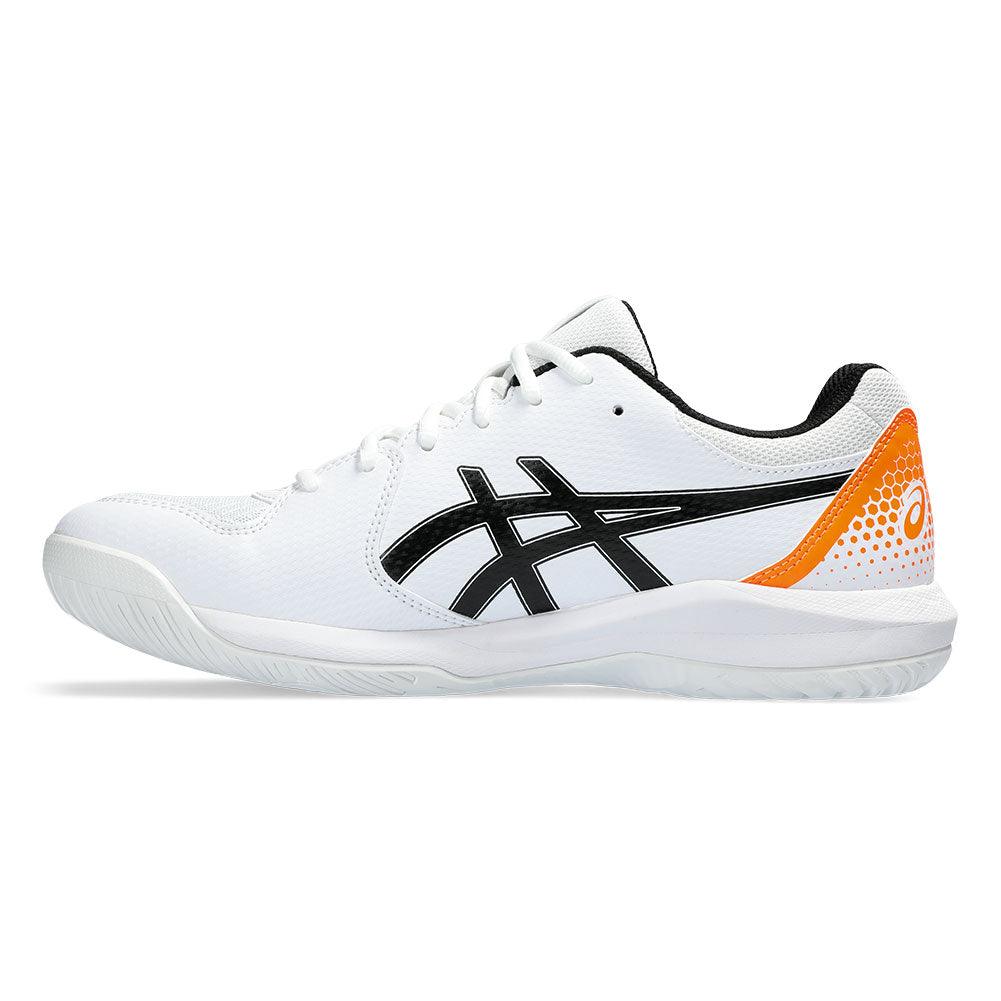 Men`s Gel-Dedicate 8 Pickleball Shoes White and Shocking Orange ASICS 7