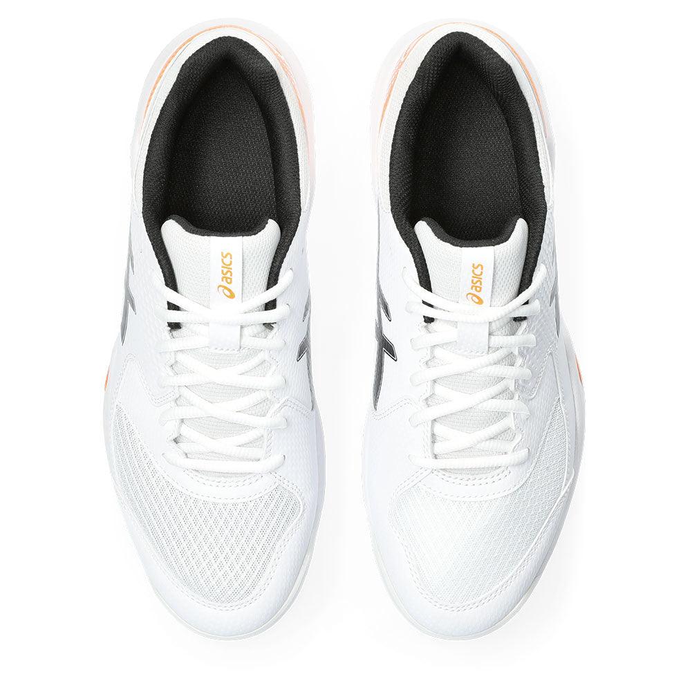 Men`s Gel-Dedicate 8 Pickleball Shoes White and Shocking Orange ASICS 7.5
