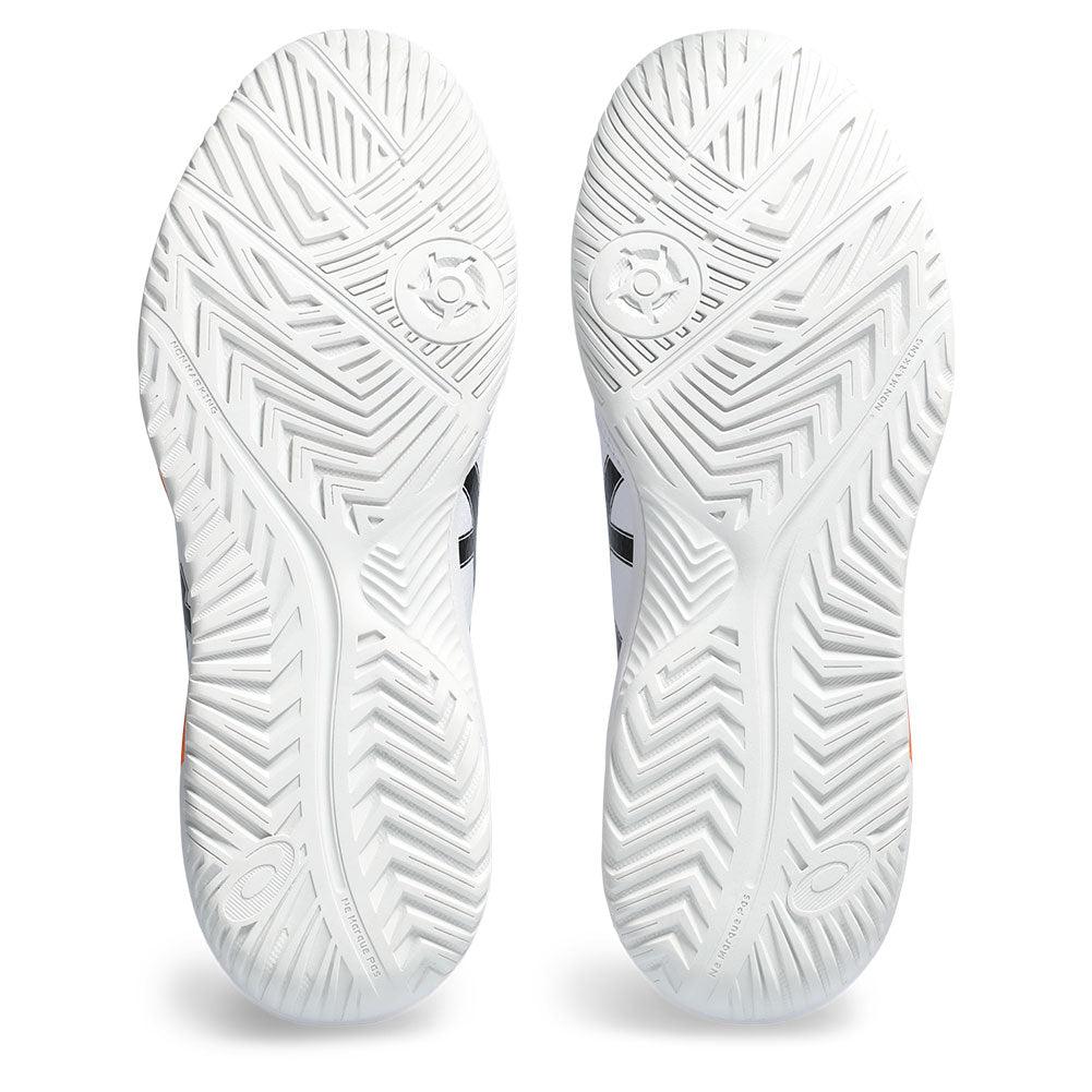 Men`s Gel-Dedicate 8 Pickleball Shoes White and Shocking Orange ASICS 8.5