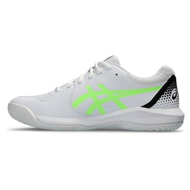 Men's Gel-Dedicate 8 Pickleball Shoes White and Lime Burst Shoes ASICS