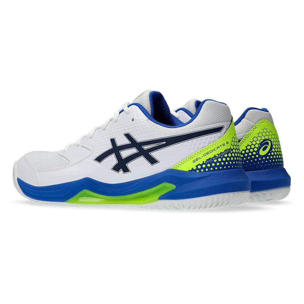 Men`s GEL-Dedicate 8 Pickleball Shoes White and Black ASICS
