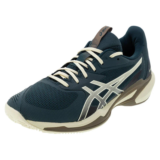 Men`s Solution Speed FF 3 Clay Tennis Shoes Saxon Green and Birch ASICS 6 Green
