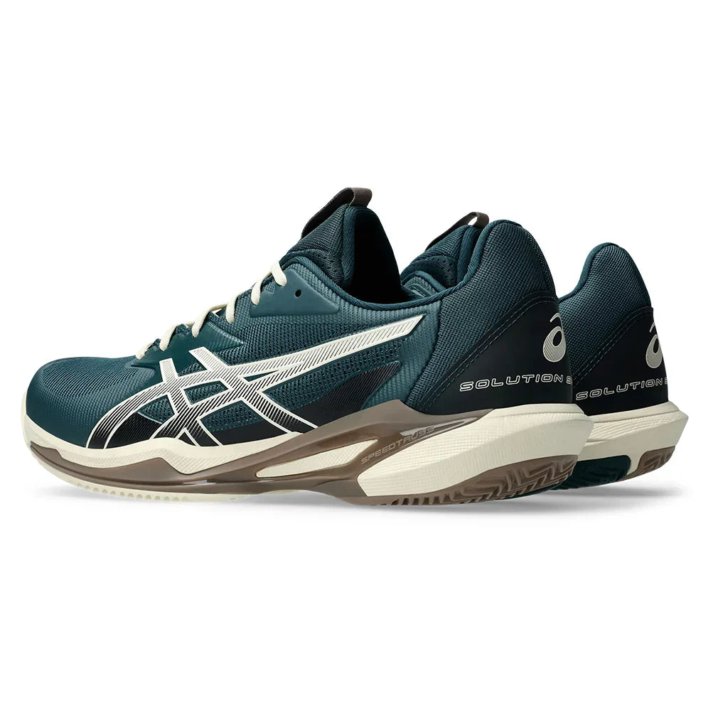 Men`s Solution Speed FF 3 Clay Tennis Shoes Saxon Green and Birch ASICS