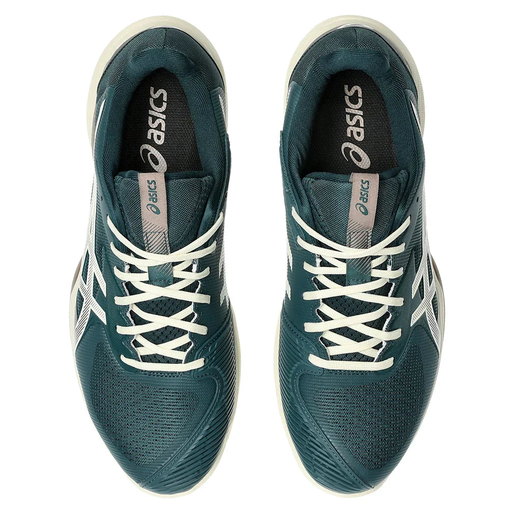 Men`s Solution Speed FF 3 Clay Tennis Shoes Saxon Green and Birch ASICS