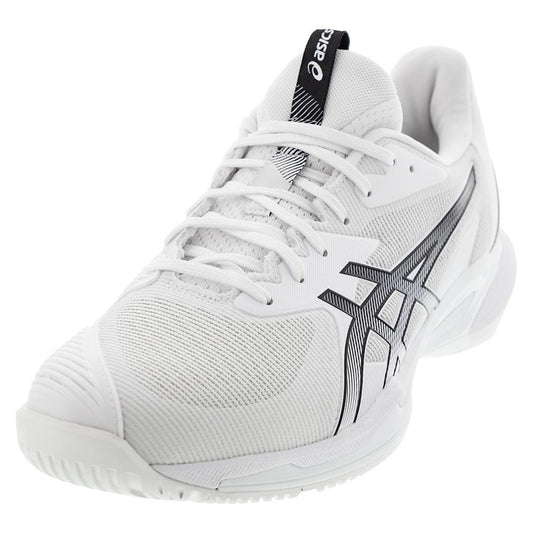 Men's Solution Speed FF 3 Tennis Shoes White and Black Tournament Gear ASICS 6 White