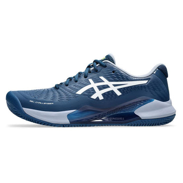 Mens Gel-Challenger 14 Clay Tennis Shoes Mako Blue and White Top Tennis Shoes ASICS 8.5