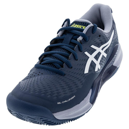 Mens Gel-Challenger 14 Clay Tennis Shoes Mako Blue and White Top Tennis Shoes ASICS