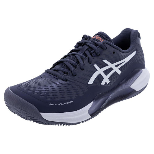 Men`s GEL-Challenger 14 Clay Tennis Shoes Indigo Fog and White ASICS 7 Navy