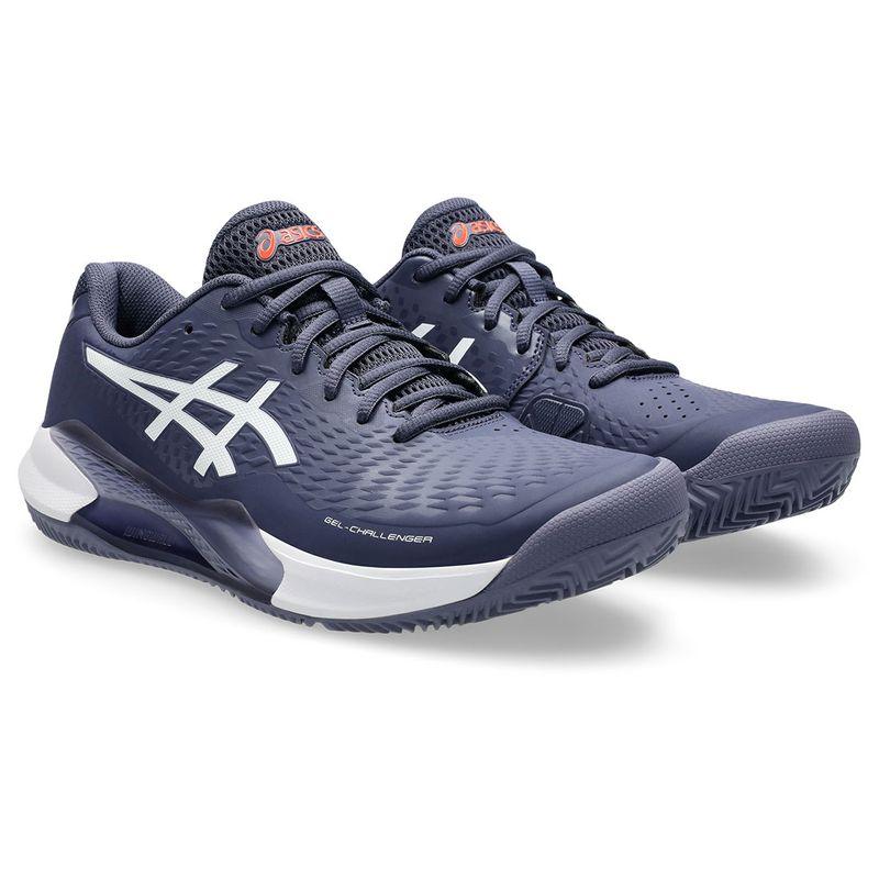 Men`s GEL-Challenger 14 Clay Tennis Shoes Indigo Fog and White ASICS