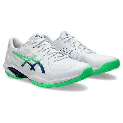 Mens Solution Swift FF 2 Tennis Shoes White and New Leaf Top Tennis Shoes ASICS