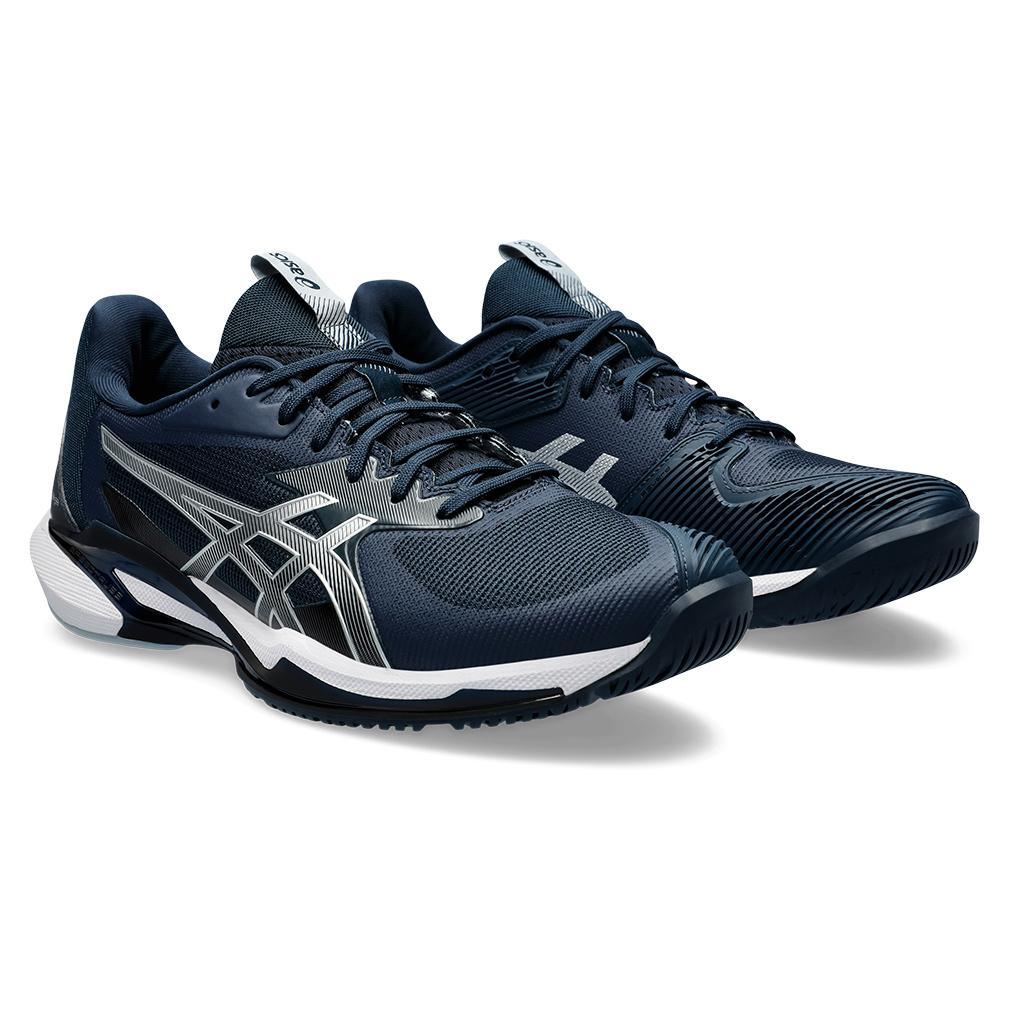 Men's Solution Speed FF 3 Tennis Shoes French Blue and Pure Silver Tournament Gear ASICS 10.5