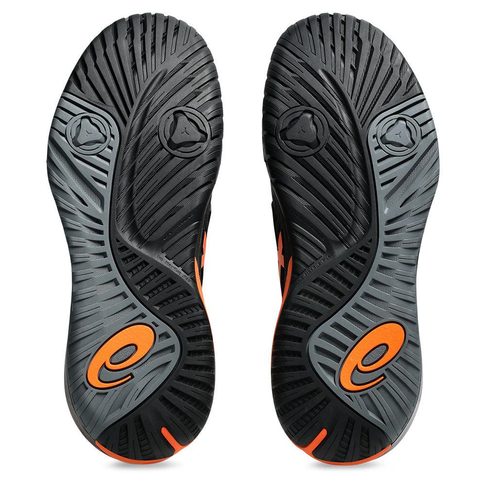 Men`s GEL-Resolution X Tennis Shoes Black and Shocking Orange ASICS