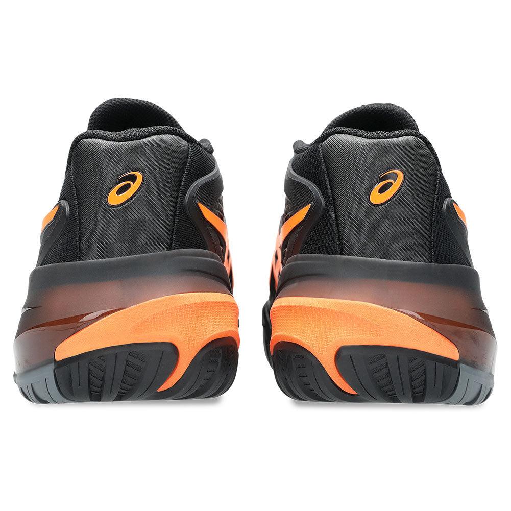 Men`s GEL-Resolution X Tennis Shoes Black and Shocking Orange ASICS