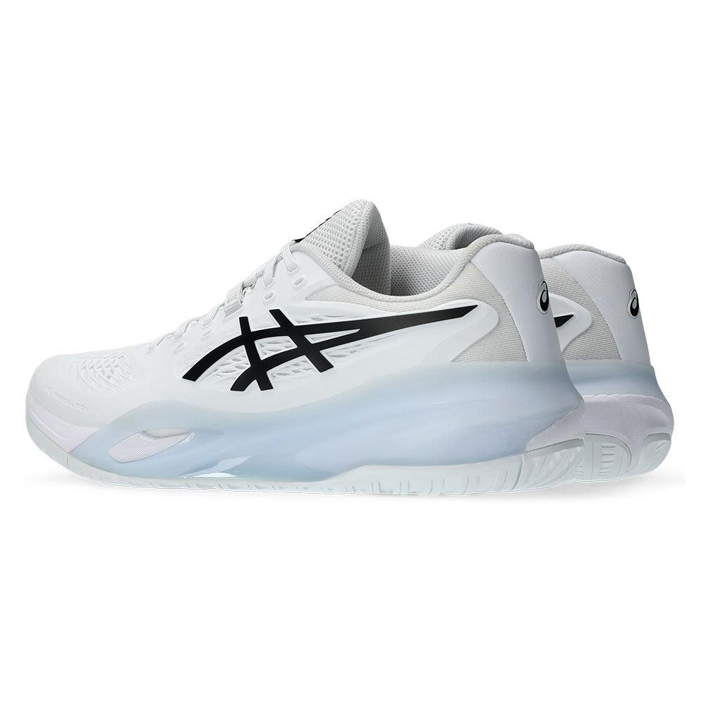 Men`s GEL-Resolution X Tennis Shoes White and Black ASICS