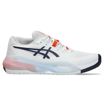 Men`s GEL-Resolution X Tennis Shoes White and Indigo Fog ASICS
