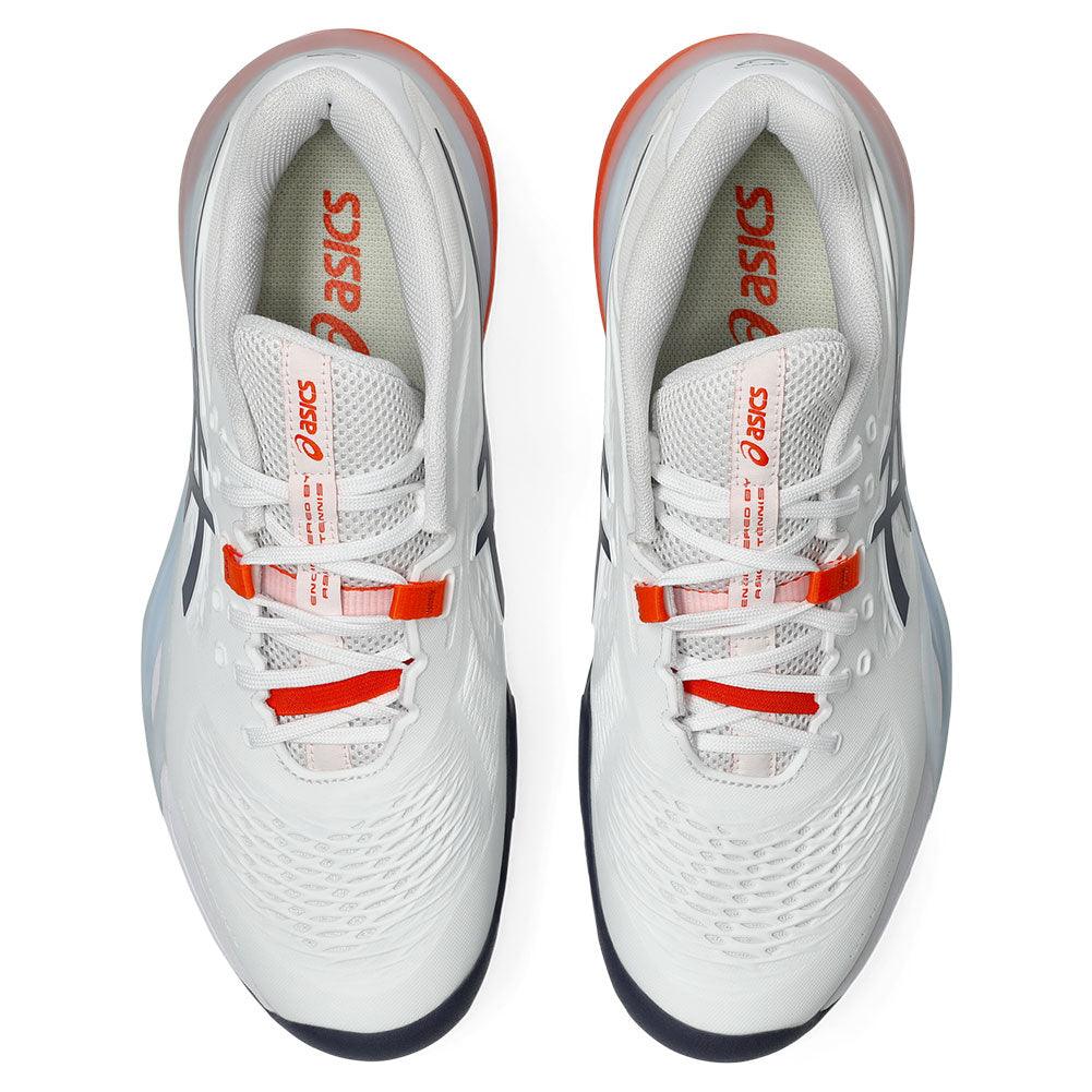 Men`s GEL-Resolution X Tennis Shoes White and Indigo Fog ASICS