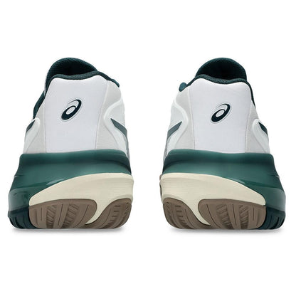 Men`s GEL-Resolution X Tennis Shoes White and Saxon Green ASICS