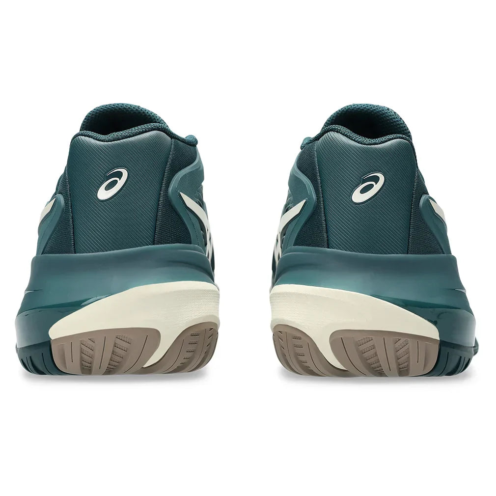 Men`s GEL-Resolution X Tennis Shoes Saxon Green and Birch ASICS