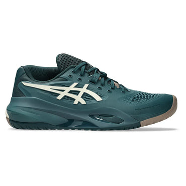 Men`s GEL-Resolution X Tennis Shoes Saxon Green and Birch ASICS