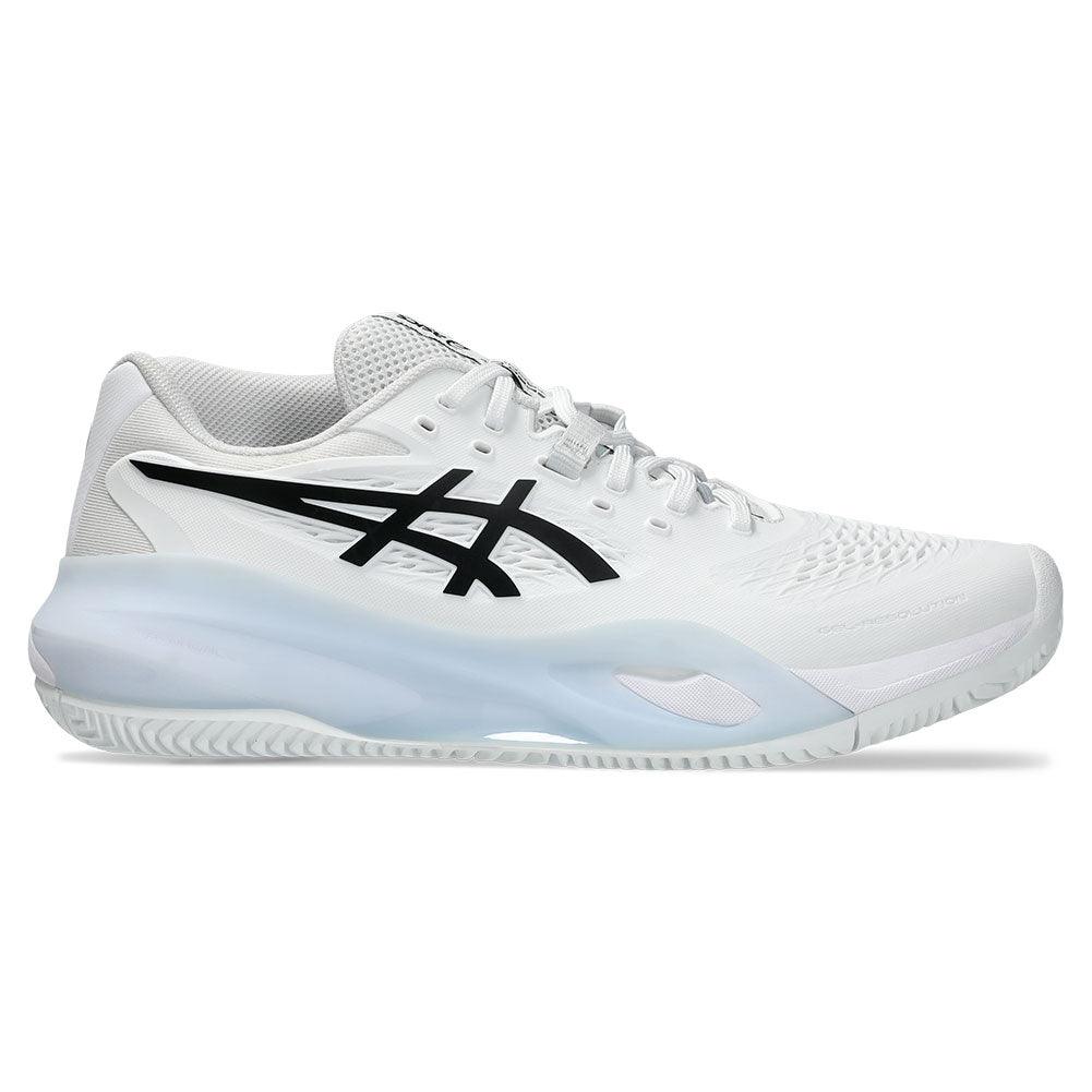 Men`s GEL-Resolution X Clay Tennis Shoes White and Black ASICS