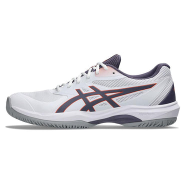 Men`s Game FF Tennis Shoes White and Greyish Purple ASICS
