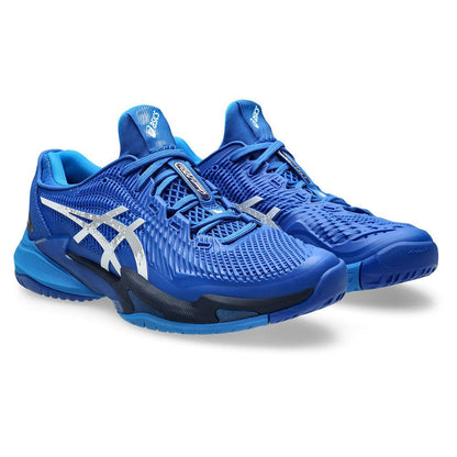 Men`s Court FF 3 Novak Tennis Shoes Tuna Blue and Pure Silver ASICS