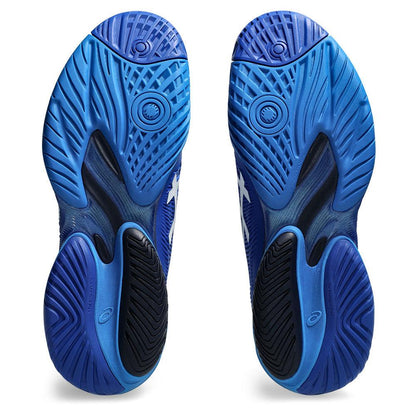 Men`s Court FF 3 Novak Tennis Shoes Tuna Blue and Pure Silver ASICS