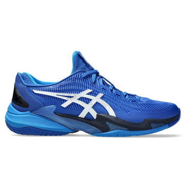 Men`s Court FF 3 Novak Tennis Shoes Tuna Blue and Pure Silver ASICS