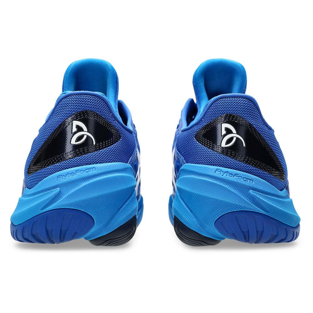 Men`s Court FF 3 Novak Tennis Shoes Tuna Blue and Pure Silver ASICS
