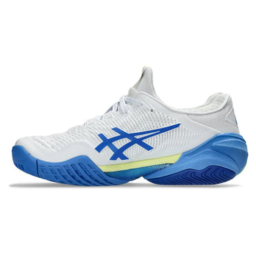 Women`s Court FF 3 Tennis Shoes White and Illusion Blue ASICS