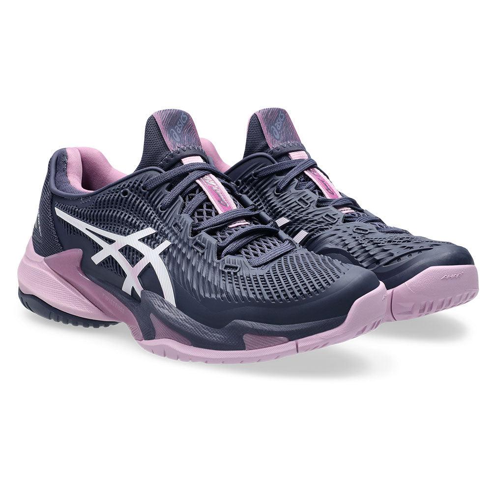 Women`s Court FF 3 Tennis Shoes Indigo Fog and White ASICS